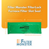 Filter Monster FilterLock Furnace Filter Slot Seal – Magnetic Seal Cover for Any 1” Furnace Filter, Up To 25” Long, Reduce HVAC Air Leaks, Green